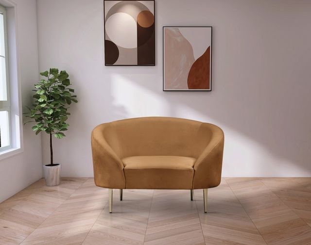 Meridian Furniture Ritz Saddle Velvet Chair-3