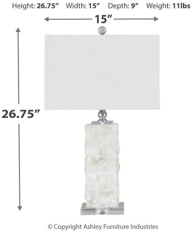 Signature Design by Ashley® Malise White Alabaster Table Lamp-2