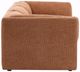 Dovetail Furniture Magda 3-Piece Terracotta Small Spaced Sofa Sectional-2