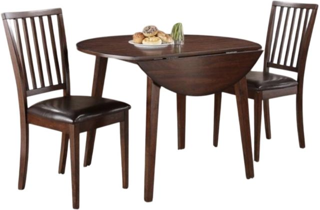 American Wholesale Furniture 3-Piece Mango Brown Dining Set-0