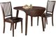 American Wholesale Furniture 3-Piece Mango Brown Dining Set-0