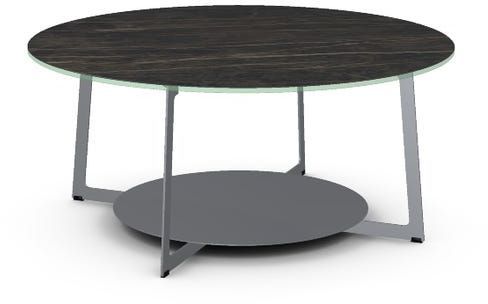 Amisco Customizable Malloy Italian Porcelain Coffee Table with  Metal Base-0