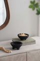A & B Home 2-Piece Black Footed Bowl Set-5