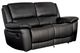 Furniture of America® Glarus Black Manual Reclining Loveseat-0