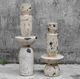 Uttermost® Nouveau 2-Piece Black/Natural White Tower Sculpture Set-1
