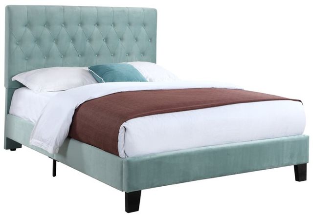Emerald Home Amelia Light Blue Full Upholstered Panel Bed-0