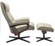 Stressless® by Ekornes® Customizable View Large Manual Recliner and Ottoman with Cross Base-1