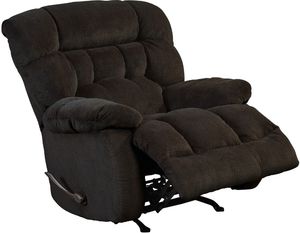 iAmerica Davis Chocolate Chaise Manual Rocker Recliner