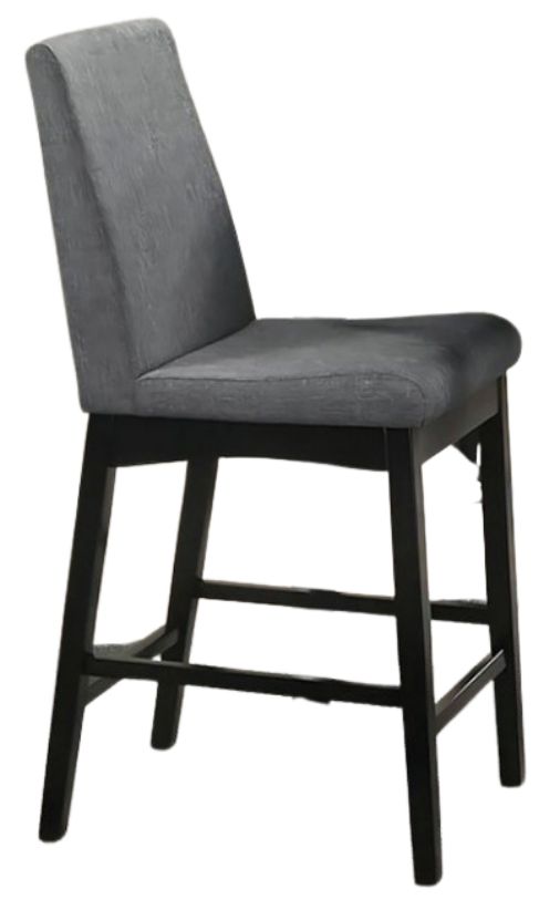 Furniture of America® Strom 2-Piece Dark Walnut/Gray Counter Chair Set-0