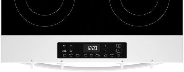 Whirlpool® 30" White Slide-In Electric Range with No Preheat and Slow Cook Modes-2