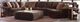 Jackson Furniture Mammoth 4-Piece Chocolate U-Shape Sectional-0