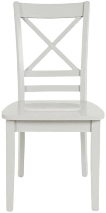 Jofran Inc. Simplicity Dove Gray X-Back Dining Side Chair-2