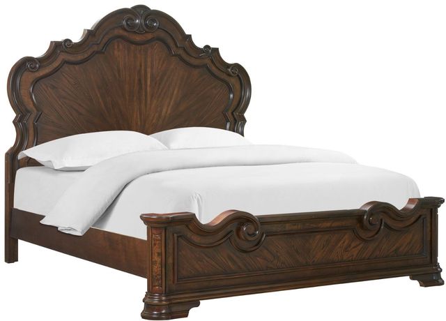 Steve Silver Co. Royale Brown Cherry Queen Panel Bed-0