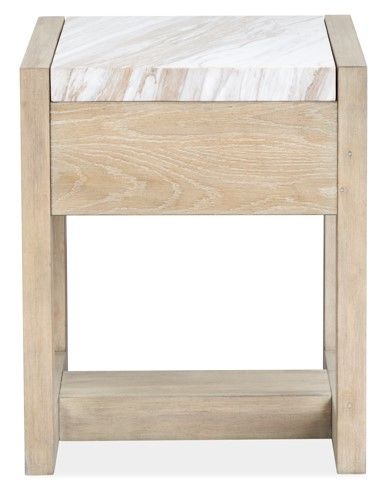 Magnussen Home® Preston Gallery Buff Rectangular End Table-3