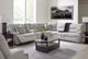 Signature Design by Ashley® Acklen Place 6-Piece Pewter Power Reclining Curved Sectional-1