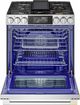 LG SIGNATURE Iconic Collection 30" PrintProof™ Stainless Steel Smart Slide-In Gas Range with AI Gourmet Camera-1