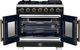 FORNO® Capriasca Series Alta Qualita 36" Black Pro Style Gas Range-3