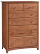 Archbold Furniture Customizable Shaker 6-Drawer Wide Chest-0