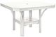 C R Plastics White Square Dining Table-0