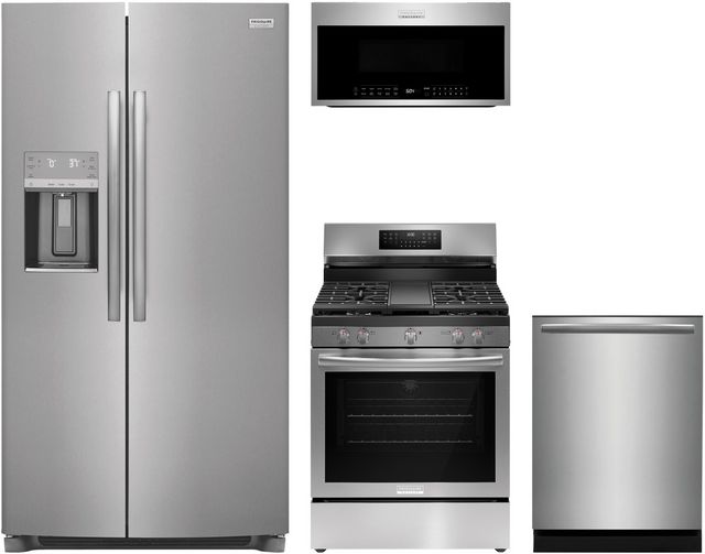Frigidaire Gallery® 4 Piece Smudge-Proof® Stainless Steel Kitchen Package