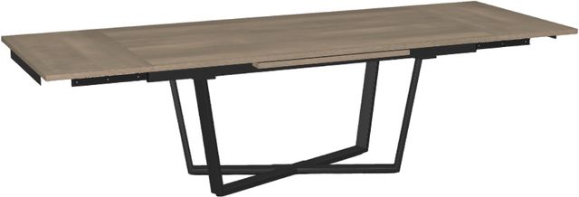 Amisco Customizable Charlie Birch Veneer Dining Table with Extension-1