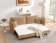 ACME Furniture Cadie Mocha Sleeper Sofa with 2 Pillows-1