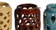 A & B Home Jorie 3-Piece Blue/Red/Yellow Hanging Medium Lantern Set-1