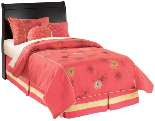 Signature Design by Ashley® Huey Vineyard Black Youth Twin Sleigh Headboard-2
