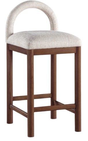 Meridian Furniture Conrad Brown Beige/Walnut Counter Stool-0