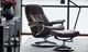 Stressless® by Ekornes® Customizable Consul Small Manual Recliner and Ottoman with Signature Base-1
