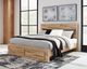 Signature Design by Ashley® Hyanna Tan Brown Queen Panel Bed with 2-Drawer Storage-4