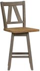 Liberty Furniture Lindsey Farm Gray/Sandstone Counter Swivel Chair-1