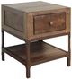 International Furniture Direct Urban Gold End Table and Brown Base-0