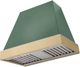 AGA Euclid 36" Mineral Green Wall Mounted Range Hood with Brushed Brass Trim-0