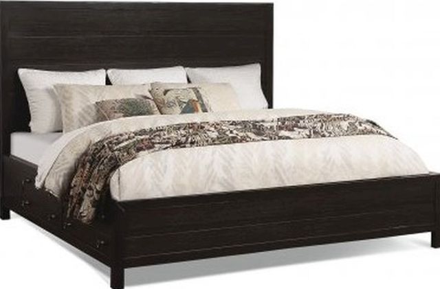 Flexsteel® Cologne Dark Brown King Storage Bed-0