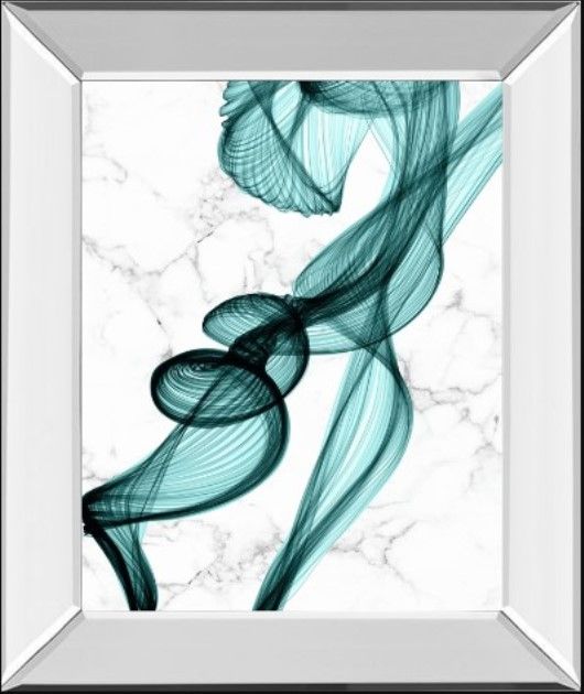 Classy Living Irena Orlov Teal Ribbons II Wall Art-0