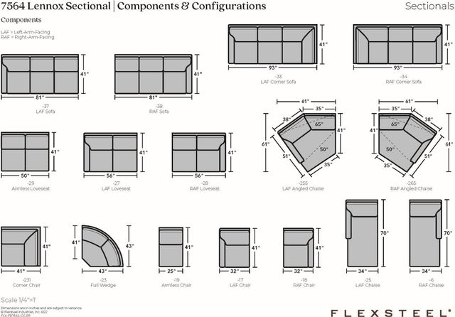 Flexsteel® Lennox Silver Glacier Sectional-3