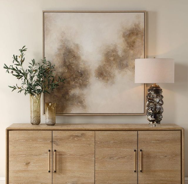 Uttermost® Up In Smoke Hand Painted Modern Art-1