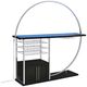 Coaster® Risley Chrome/Dark Charcoal Bar Cabinet with LED-1