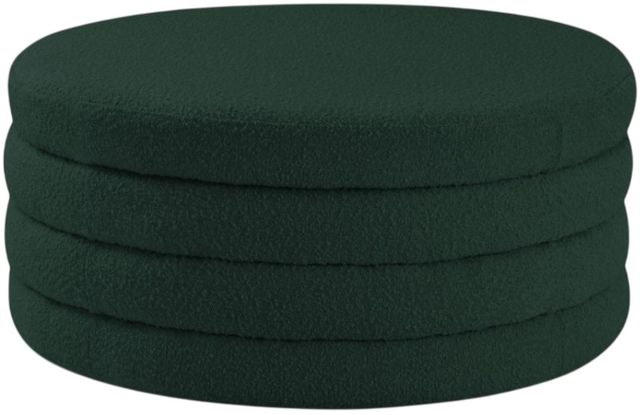 Meridian Furniture Aphia Green Boucle Ottoman/Coffee Table-0