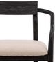 Dovetail Furniture Lucio Black/Everest Cream Dining Chair-4