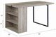 ACME Furniture Patwin Gray Oak Dining Table with Black Base-3