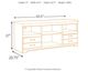 Signature Design by Ashley® Trinell Brown 63" TV Stand with Electric Fireplace-2