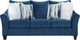 Affordable Furniture 7700 Velour Navy Sofa-0