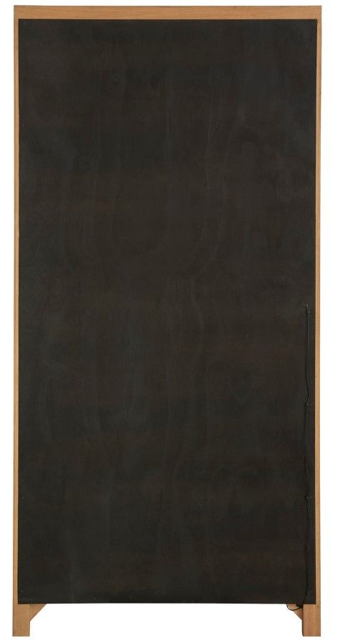 Universal Explore Home™ New Modern Zella Natural Oak Display Cabinet-2