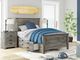 Signature Design by Ashley® Frandern Black/Gray Youth Twin Panel Storage Bed-1