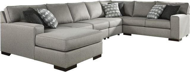 Benchcraft® Marsing Nuvella 6-Piece Slate Living Room Set-1