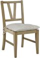 Bernards Tarrington Cashew Slat Back Side Chair with Cushion-0