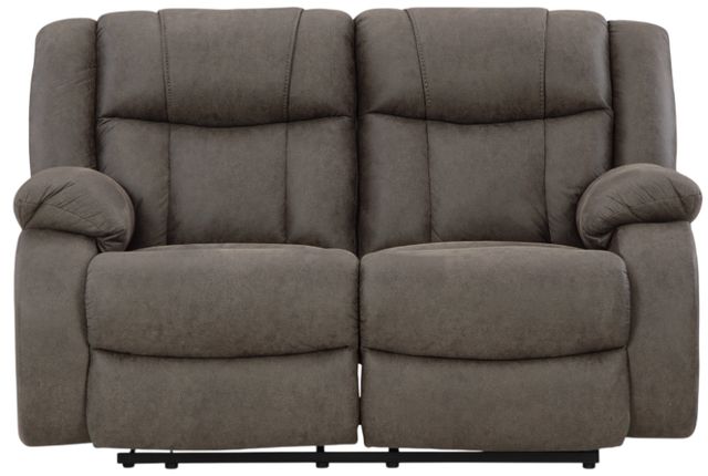 Signature Design by Ashley® First Base Gunmetal Manual Reclining Loveseat-2