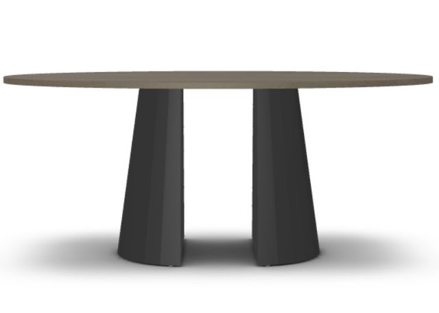 Amisco Customizable Gemma Birch Veneer 72'' Bar Height Oval Table-1